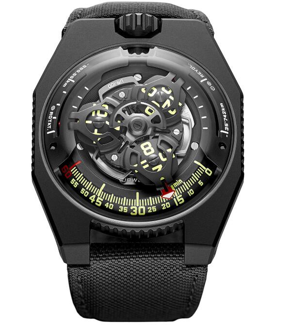replica Urwerk UR-100 SpaceTime Black watch for sale